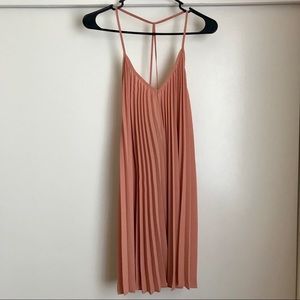 Orange pleated dress 🚫SOLD 🚫